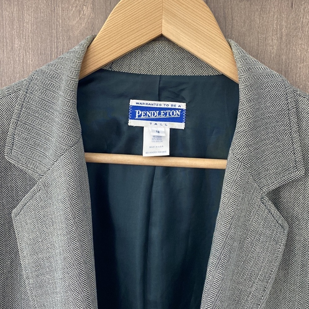 Pendleton Gray Blazer - image 8